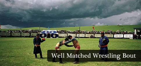Well Matched Wrestling Bout